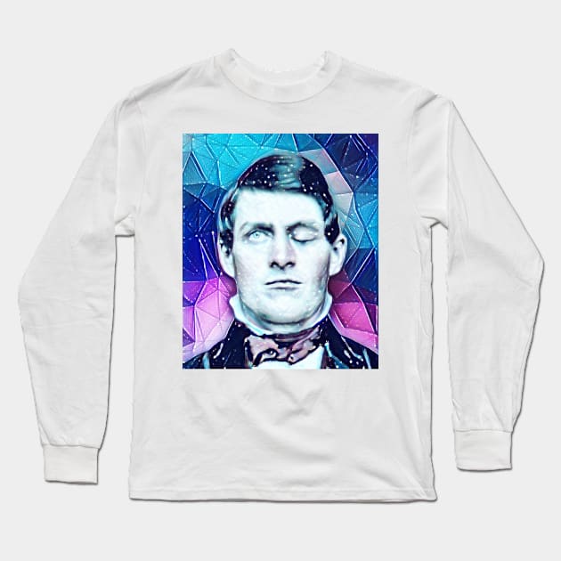 Phineas Gage Portrait | Phineas Gage Artwork 13 Long Sleeve T-Shirt by JustLit